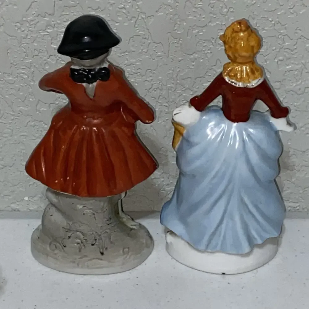 VTG Made in Occupied Japan Victorian Courting Couples Mismatch Figurines 7” READ